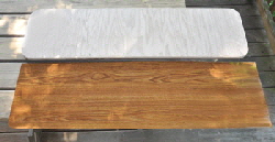 This shows the center section and a leaf ready for trimming.