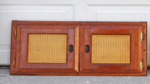 Teak doors in good condition.