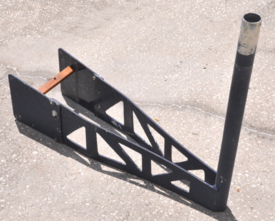A wind generator bracket.