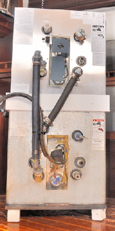 The twin heaters now have a capacity of 22 gallons of hot water.