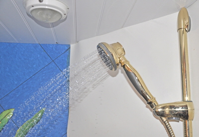 The two showers are now as powerful and a house shower.