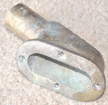 A side drain to deflect water from on deck to outside.