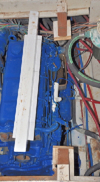 two beam to be removed for engine access.