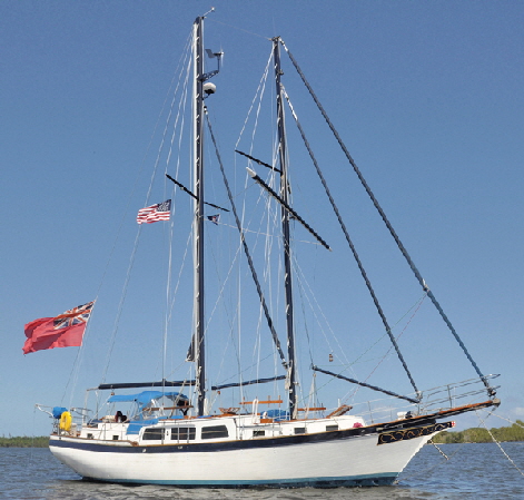 Britannia is now a brigantine schooner. Britannia is now a brigantine schooner.