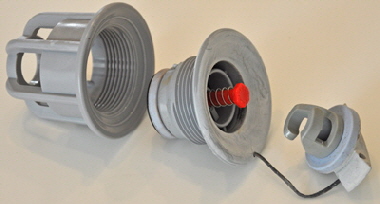 Dismantled valve.