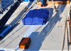 Covers over hatches is one way to keep them clean.