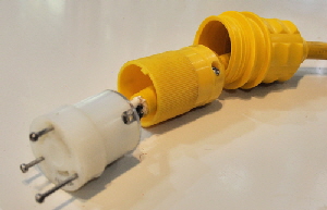A female plug parts.
