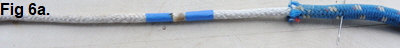 While the weld is still soft roll it back and forth with a gloved finger to mold it to the same diameter as the core.