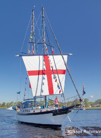 Britannia shows her colors.