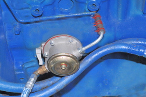 Fuel line repair with the new fiting.