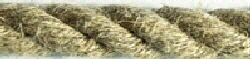 A section of Hemp hawser laid rope