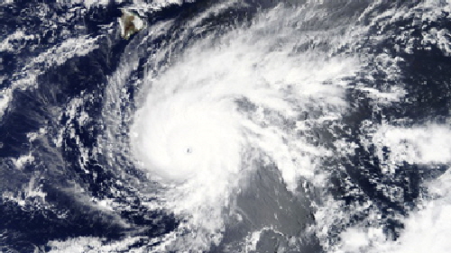 A hurricane from space.