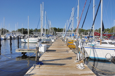 North West Creek marina, Fairfield Harbour.