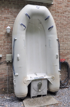 New dinghy upright