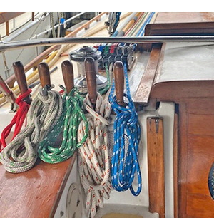 The rope deck is now much less cluttered.