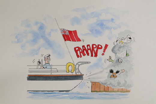 A not so good start to the cruise.