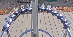 These spikes rotate when birds land on them.