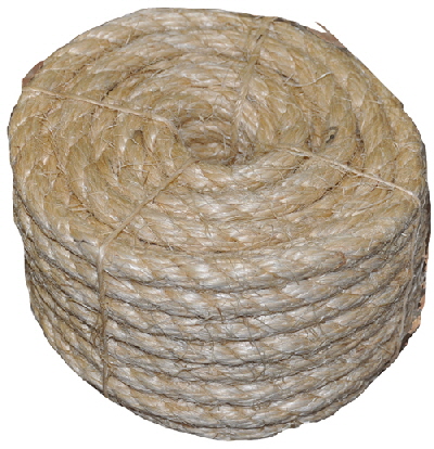  A coil of Sisel rope.
