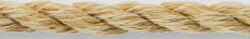 New England Ropes make a modern polyester hawser laid rope to simulate the old hemp style.