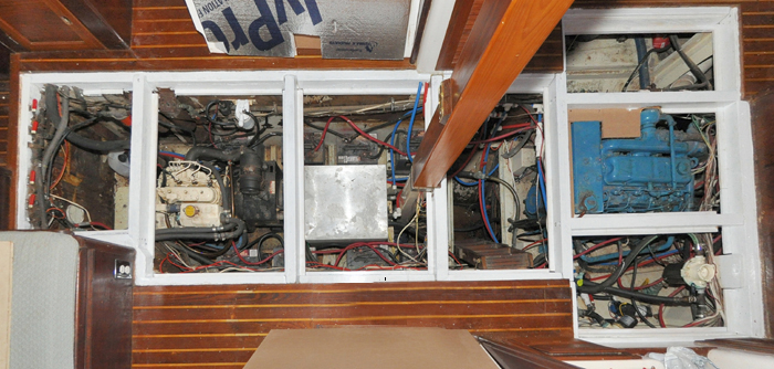 This is the equipment -bay in which all the boats machiners is housed. This is the equipment -bay in which all the boats machiners is housed.